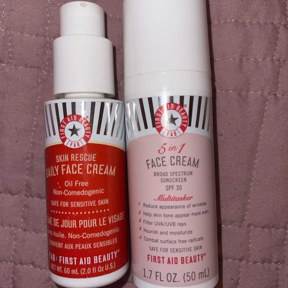 First Aid Beauty moisturizers